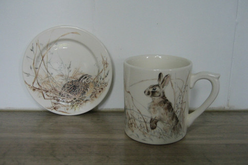 Mug tasse soucoupe faience - soucoupe,