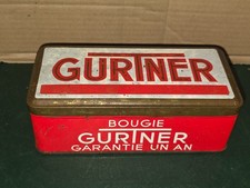 BOITE TÔLE ANCIENNE BOUGIE GURTNER  OBJET PUBLICITAIRE GARAGE