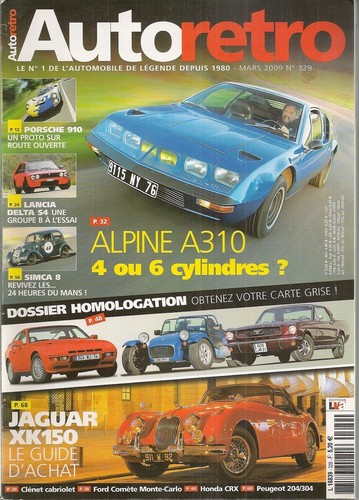 Auto retro 329 alpine a310 - auto,