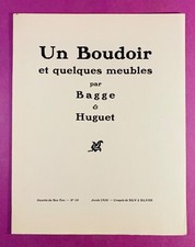 LA GAZETTE DU BON TON - BAGGE - A boudoir and some furniture - 4 litho - EO