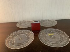 Lot of 4 Baccarat Crystal Arabesque Plates (Price of 4)