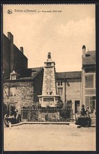 Old postcard Bohan-s-Semois, Le Monument 1914-18, Nestor Lefèvre, Manufacture de Tabac d 