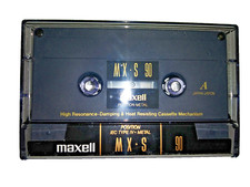 Maxell MX-S 90 Metal IEC Type IV -- Blank Cassette Tape Open   * Not Used *