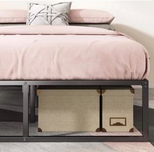 ZINUS Sommier plateforme métallique | Support de lattes en acier 140 x 190 cm 