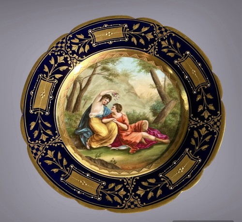 Assiette porcelaine antique - assiette,