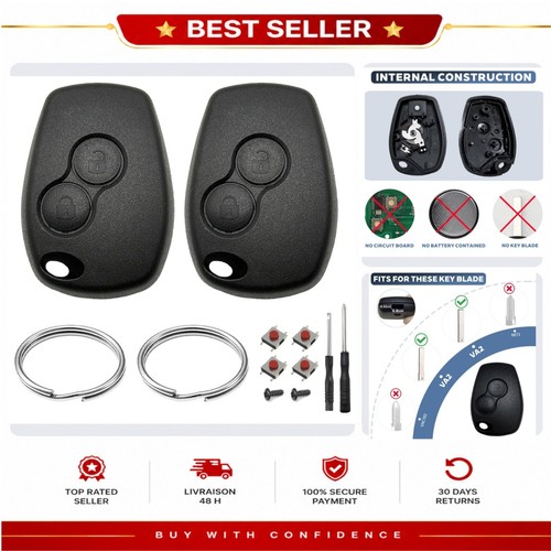 Coques clé voiture boutons - voiture,