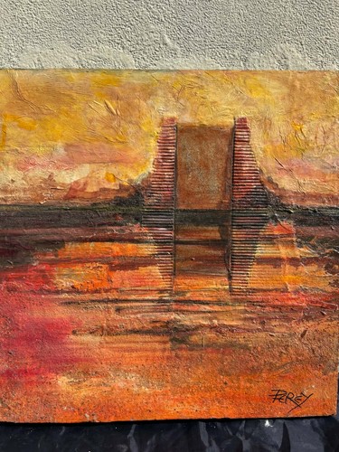 Tableau contemporain technique - tableau,