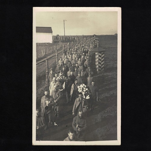 Cpa carte photo prisonniers - prisonniers, de