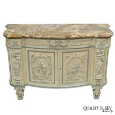 French Renaissance White Blue