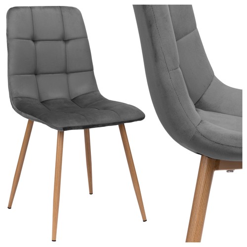 Fauteuil velours graphite - fauteuil,