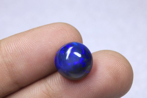 Cabochon opale noire feu - , bleu