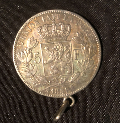 Francs argent 1851 belges - 5,