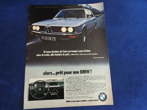 Publicité automobile bmw - automobile, 520