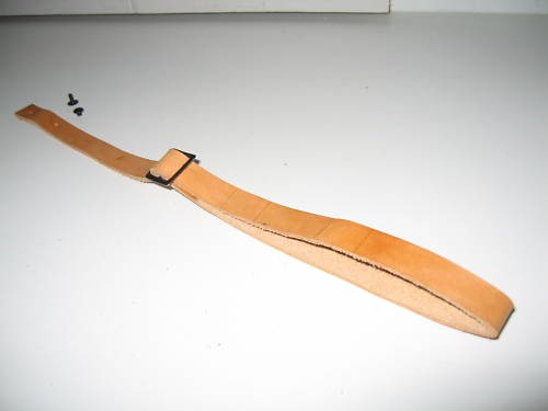 Jugulaire cuir fauve - fauve, /