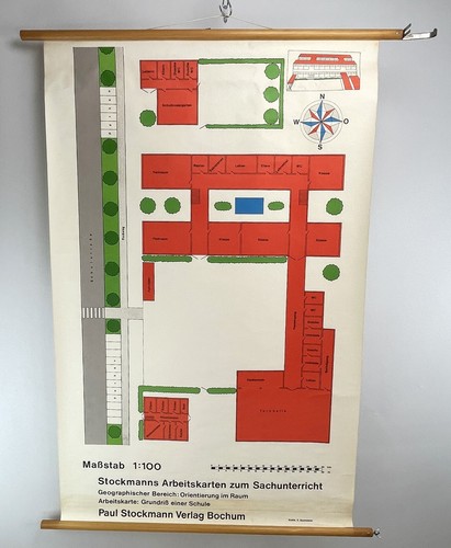 Carte mural scolaire - scolaire, rollkarte
