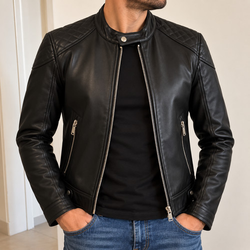Veste cuir the - veste,