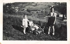 OLD PHOTOGRAPH DUO OF CHILDREN