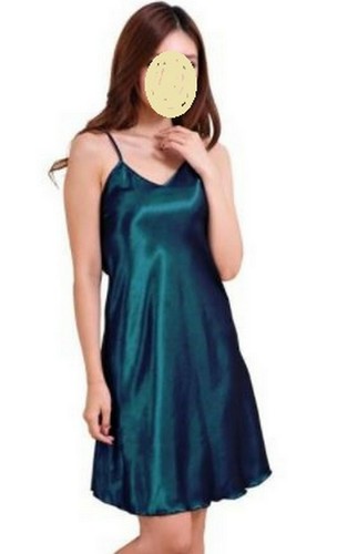 Nuisette satin vert 46 - satin,