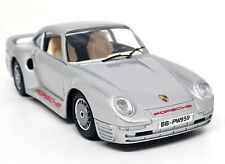 Burago 1/24 - Porsche 959 Silver Diecast Scale Model Car