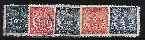 Pologne 1919 timbres - 1919,