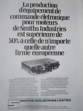 7/1977 PUB SMITHS EQUIPMENT ELECTRONIC CONTROL ENGINE ENGINE FRENCH AD