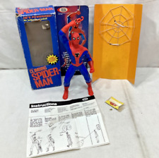 RARE 1979 Vintage Ideal Climbing Spiderman Figure Complete Boxed Working FREESHP