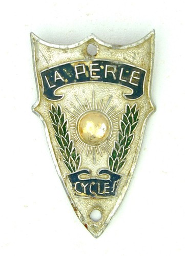 Vélo ancien perle plaque - ancien, la