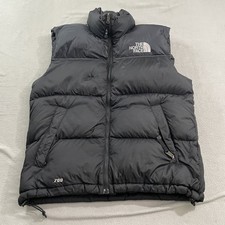 North Face 700 Down Puffer Vest Mens Medium Black Goose Down Insulated Winter