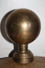 boule de rampe d escalier en laiton ancienne diamètre 10 cm