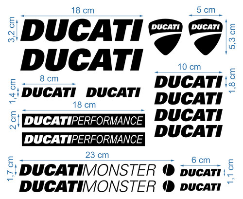 Ducati die cut decals stickers - ducati,