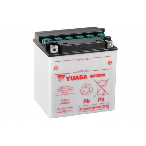 Batterie moto yuasa yb30l - batterie, yb30l-b