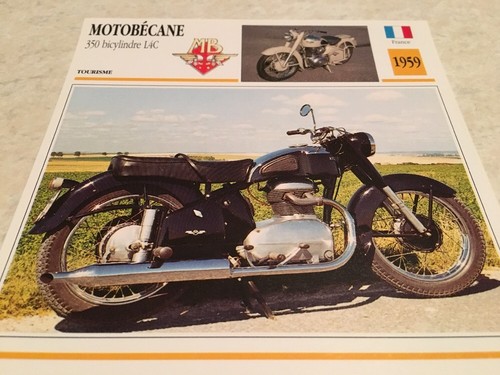 Carte moto motobécane 350 - carte,