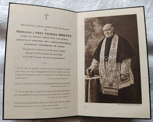 Rare souvenir mortuaire - , ancien