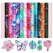 Lot De 12 Feuilles De Vinyle