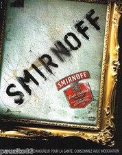 PUBLICITE ADVERTISING 085  2004  SMIRNOFF   vodka Premium