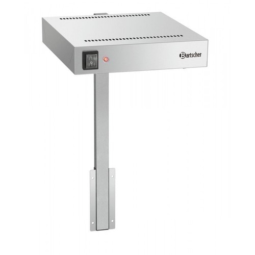 Lampe inox chauffante pour