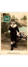 1910 French Anniversaire Carte