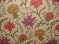 Écossais Chardon Grenat Coton Rideau Tapisserie Coussin Store Romain Tissu