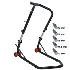 Motorcycle Front Boot Lift Black 4 Wheel 5 Pin Adjustable