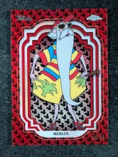 2024 Disney Topps Chrome MERLIN 6/28 Red & Black Refractor SP Cartoon Character