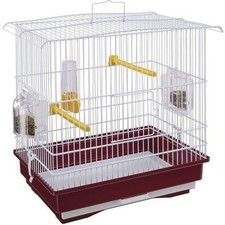 GIUSY Cage pour oiseaux rouge