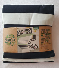 Parure housse de couette 240x220 et 2 taies d'oreiller marque Sincère