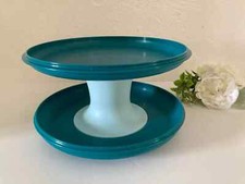 12 ⚜️ Grand Compotier Plateau à Patisserie Tupperware Diamètre 26 Cm