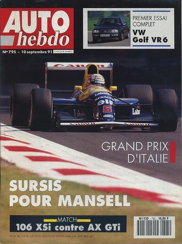 Auto hebdo 795 09 - hebdo, 10/09/1991