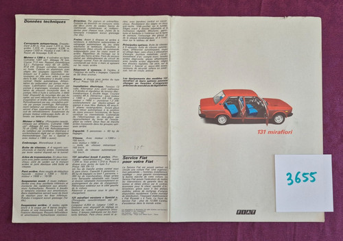 3655 fiat 131 mirafiori - 131, /