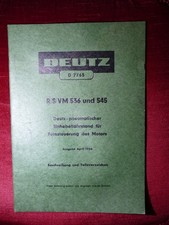 Deutz D7765 R S VM 536 545 Description Single Lever Drive Remote Control 1956