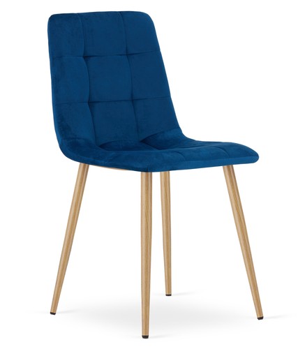 Fauteuil kara velours bleu - fauteuil,