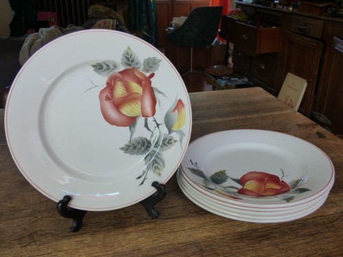 Série assiettes plates - 6,