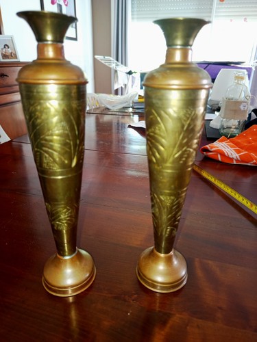 Paire vases soliflores - de,