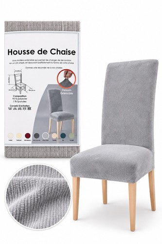 Housse chaise velours - de,